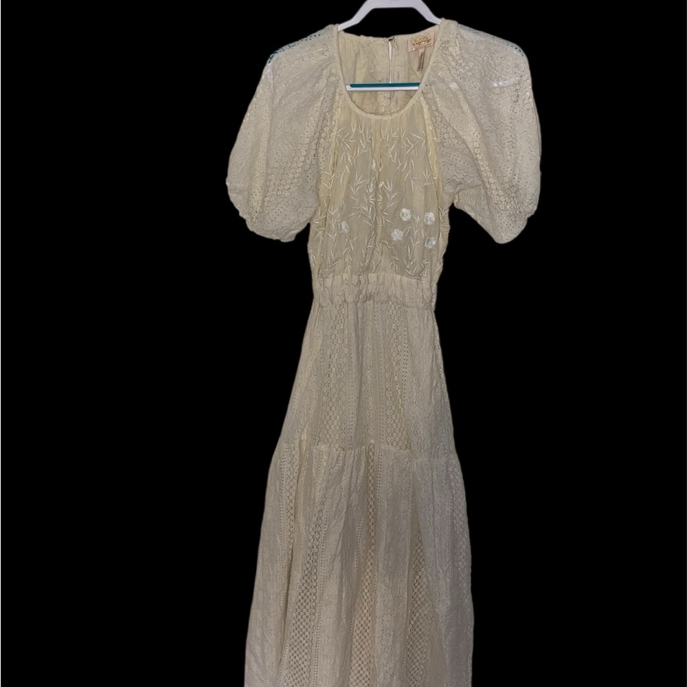Anthropologie Verb Pallavi Singhee Agenza Lace Maxi Dress
